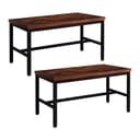 RELAXDAYS Essbank Sitzbank 2er Set Industrial Dunkelbraun Bild 2