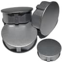 STECKEL Steckdosenabdeckung 4er-Set Silber Staubschutz Bild 2