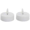 matches21 HOME & HOBBY LED-Kerze LED Teelichter 2er Set Flackernd mit beweglicher Flamme und Timer Bild 2