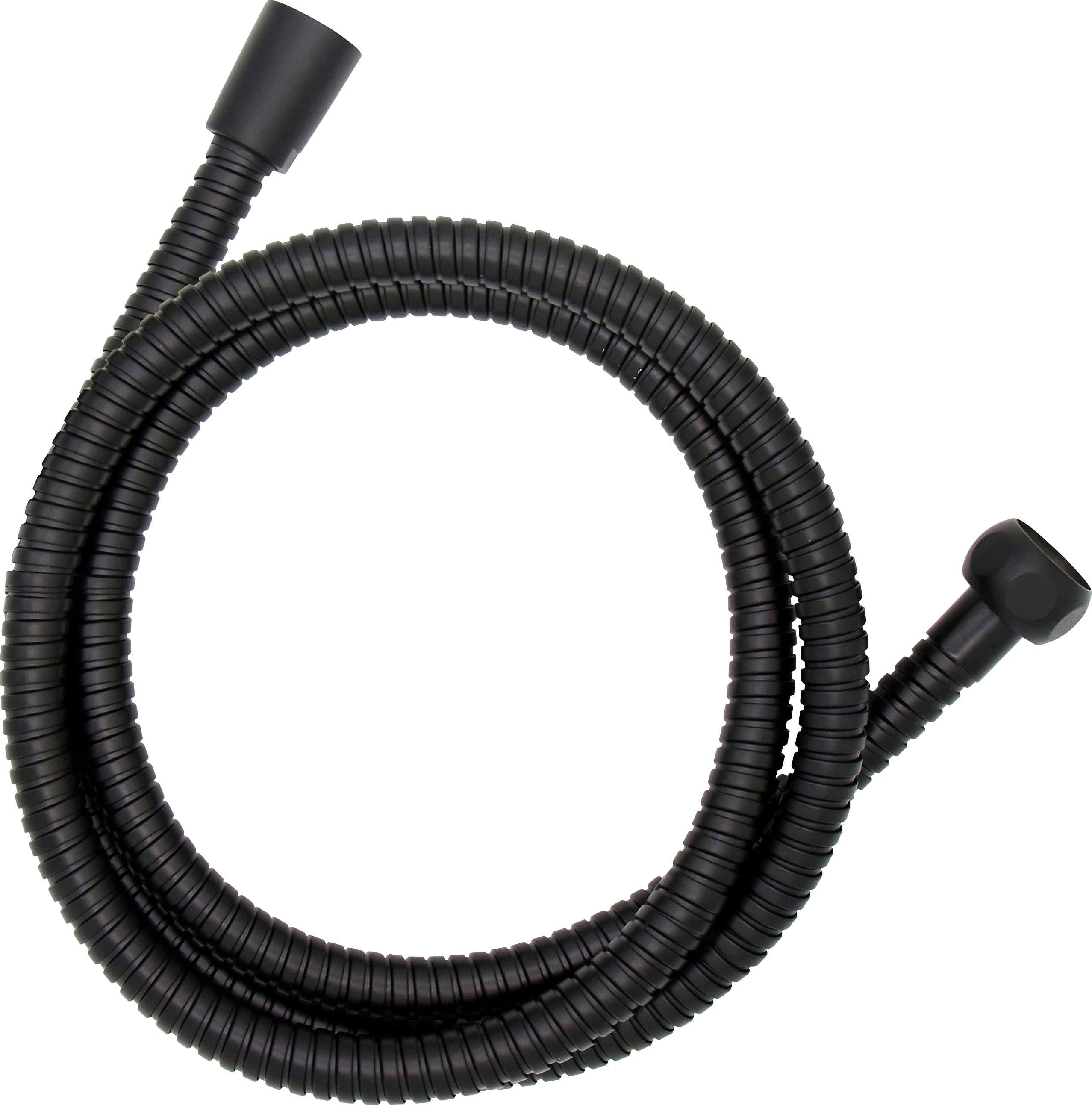 WENKO Brauseschlauch Schwarz Edelstahl 150 cm Verdrehschutz - Bild 2