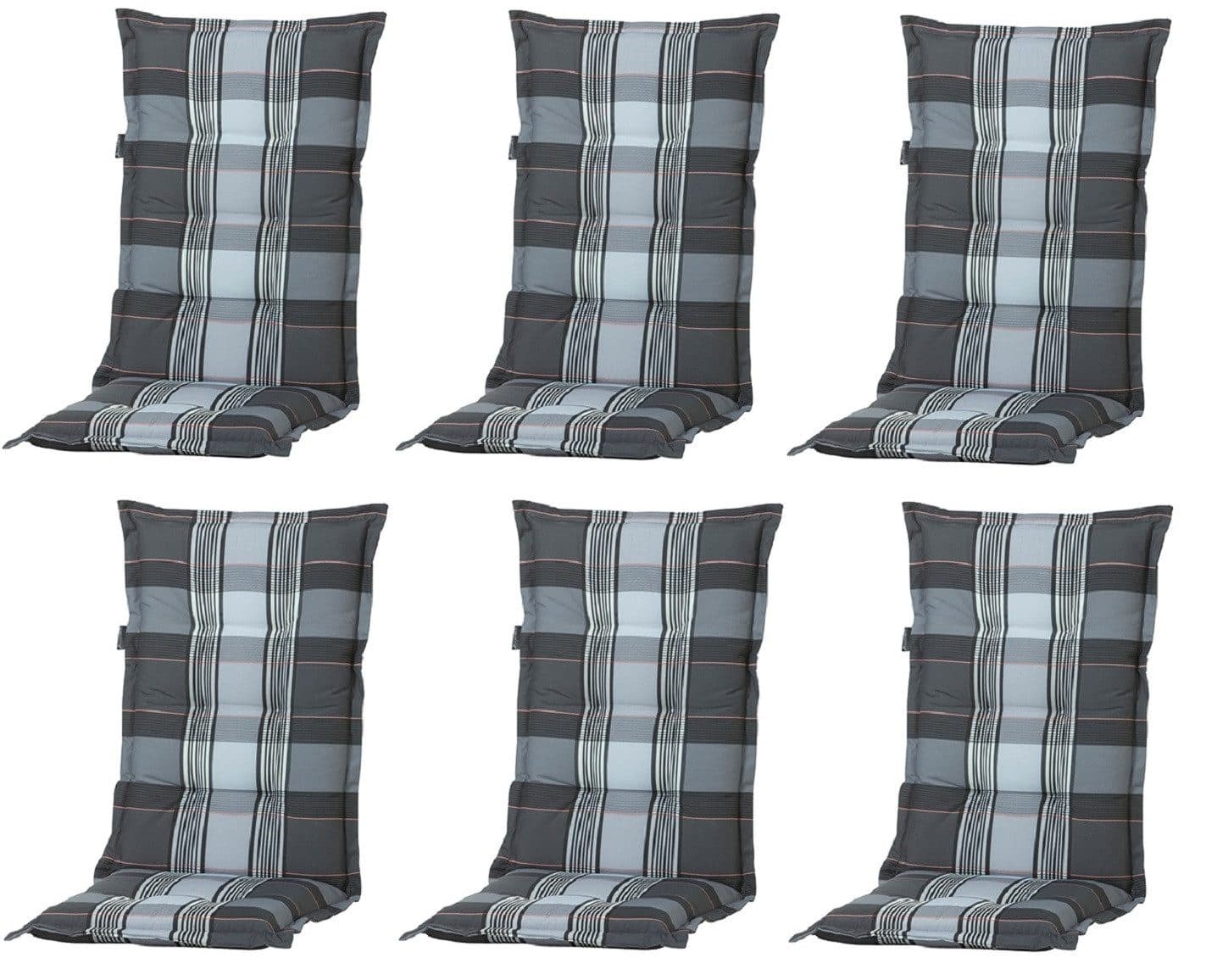 Madison Hochlehnerauflage 6er Set Grau UV-beständig - Bild 2