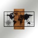 Wallity Wanddekoobjekt Metall-Holz-Kombination Dekoratives Wanddesign Bild 2