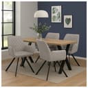 HTI-Living Polsterstuhl Esszimmerstuhl Tumalo Grau 2er-Set Bild 2