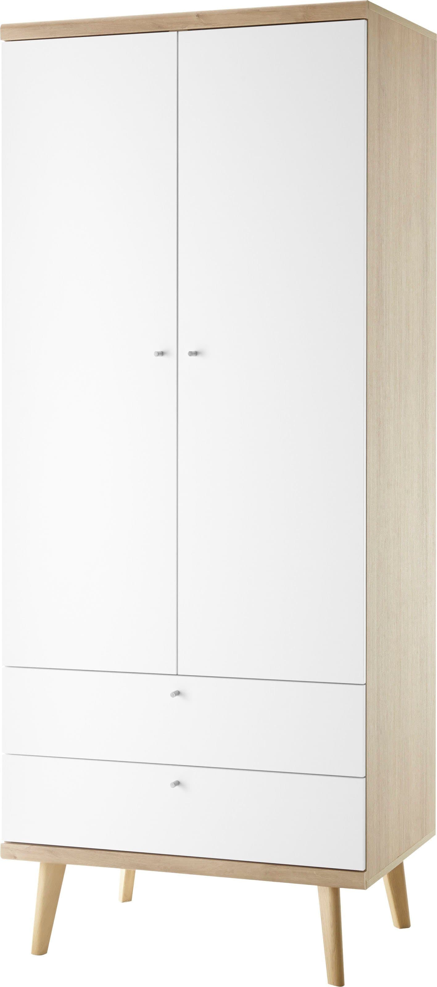 HOME AFFAIRE MERLE Kleiderschrank Braun Skandinavisch FSC - Bild 2