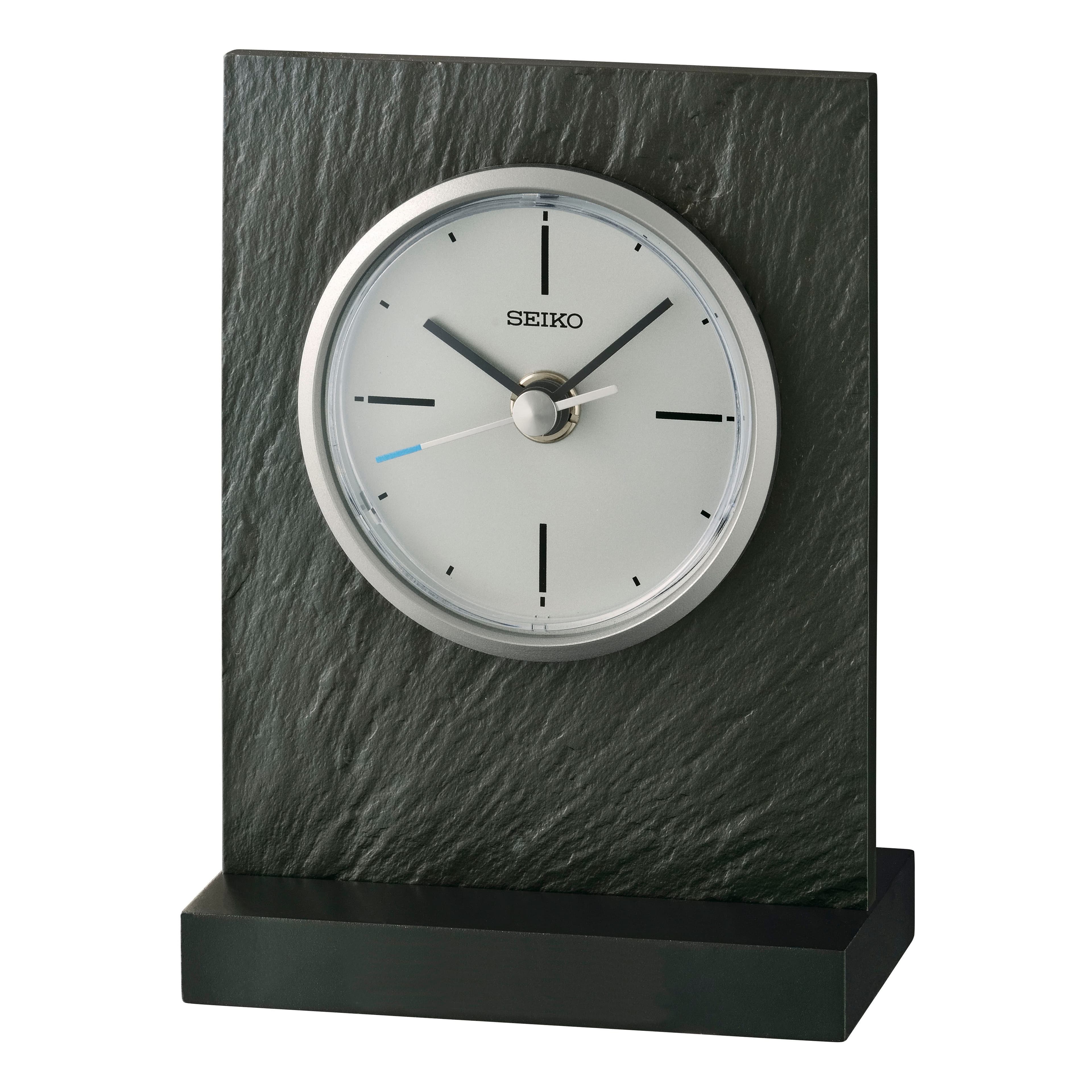 Seiko Tischuhr Schwarz Quarzuhr Wohnzimmer Esszimmer Arbeitszimmer Büro