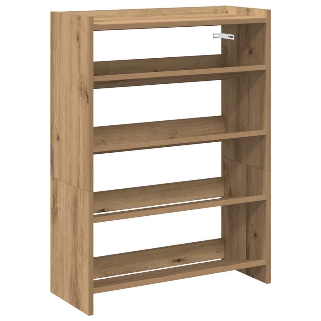 vidaXL Schuhregal Artisan-Eiche 60x25x81 cm Holzwerkstoff - Bild 2