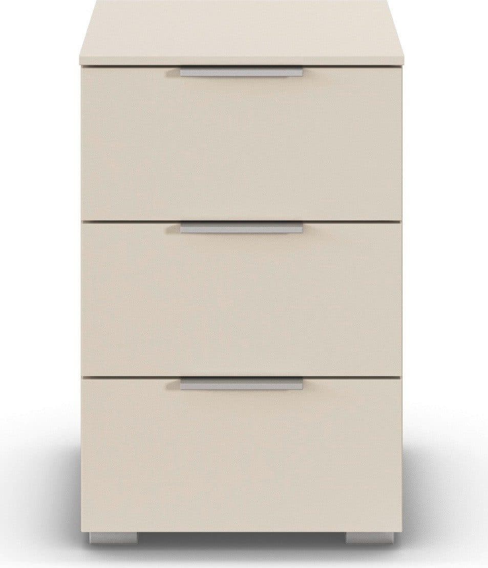Rauch Nachttisch ASTANA Beige Holzwerkstoff 3 Schubladen - Bild 2
