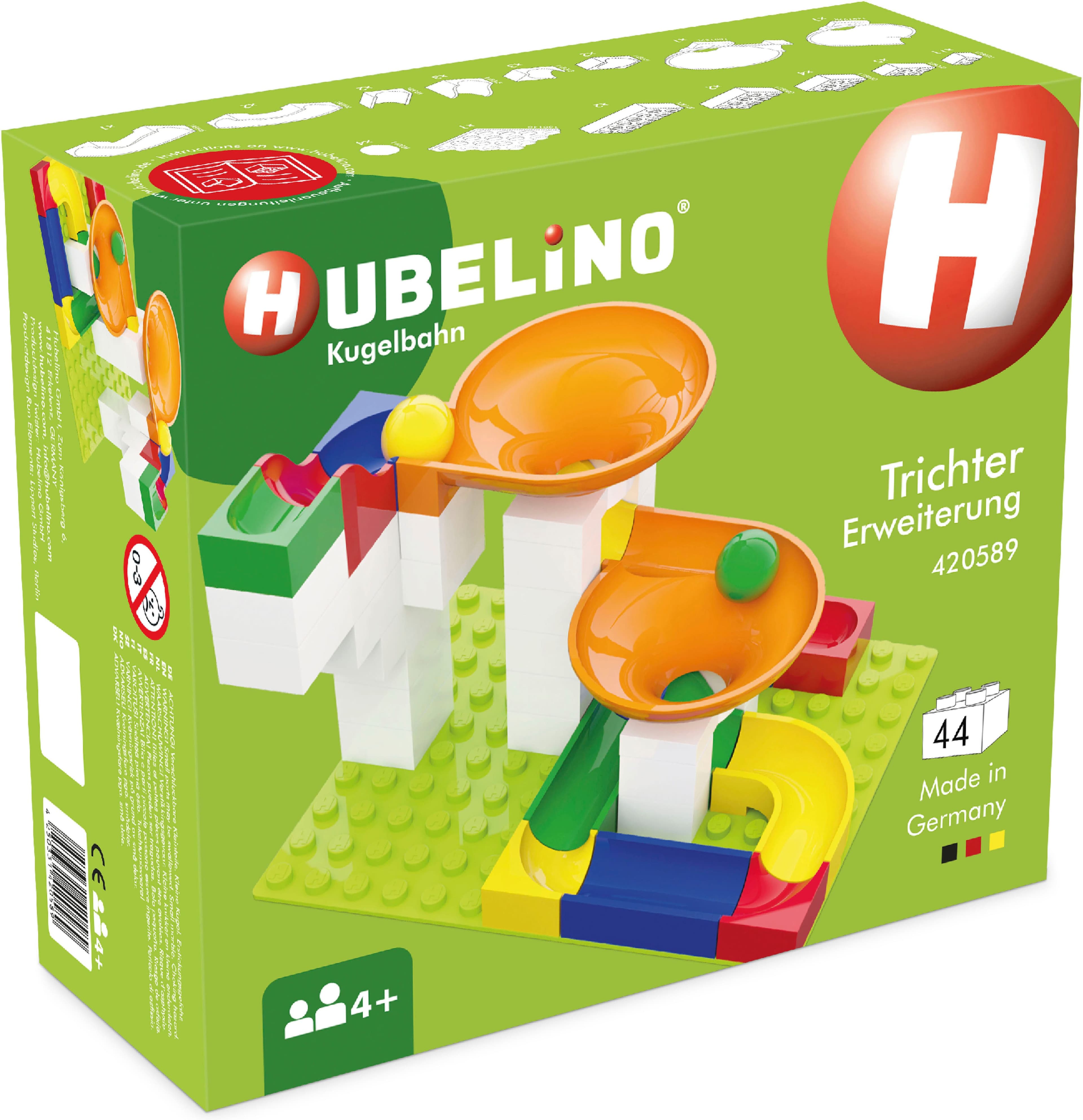 Hubelino Kugelbahn-Trichter-Erweiterung 44-tlg. Bunt Made in Germany - Bild 2