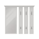 Raumhirsch Furniture Wandgarderobe mit Spiegel und Ablage Weiß Bild 2