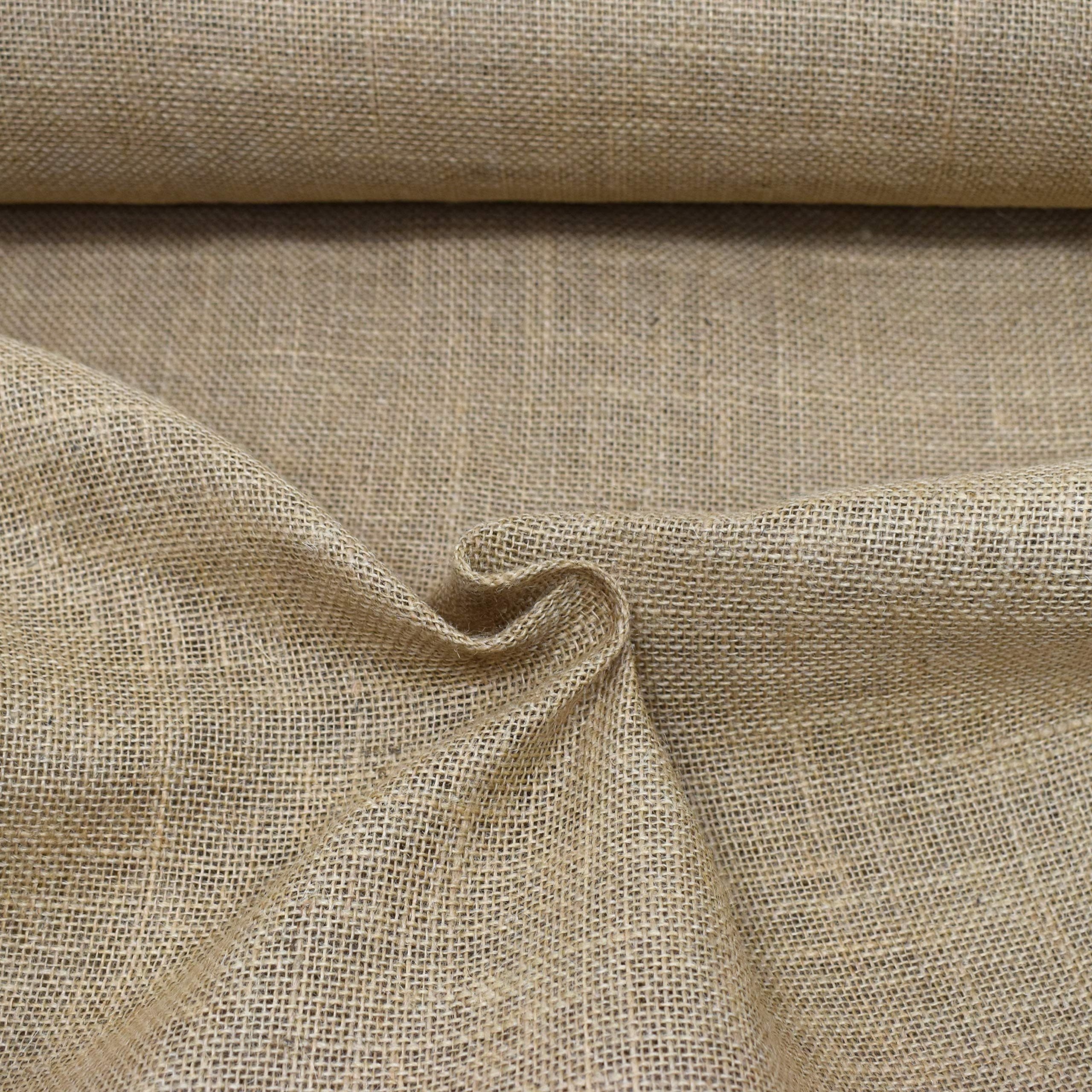 MAGAM-Stoffe Stoff "Luca" 100% Jute Natur Sack-Leinen Dekostoff Meterware - Bild 2