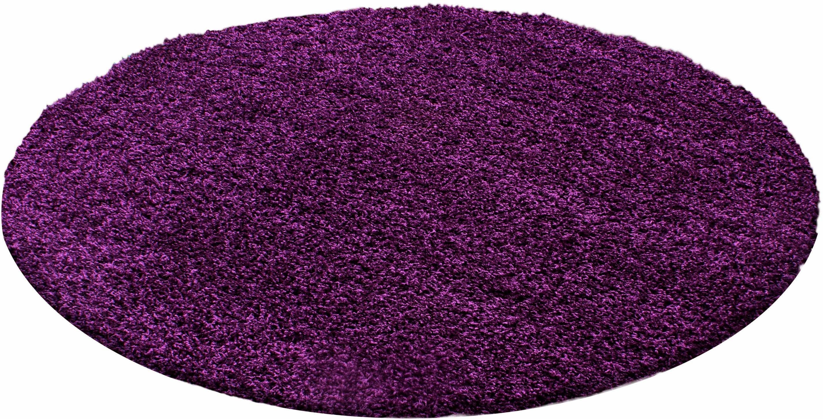 AYYILDIZ Life Shaggy 1500 Hochflor-Teppich Lila Rund - Bild 2