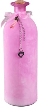 AMBIENTE HAUS Deko-Flasche Rosa Glas mit Schleife Bild 2
