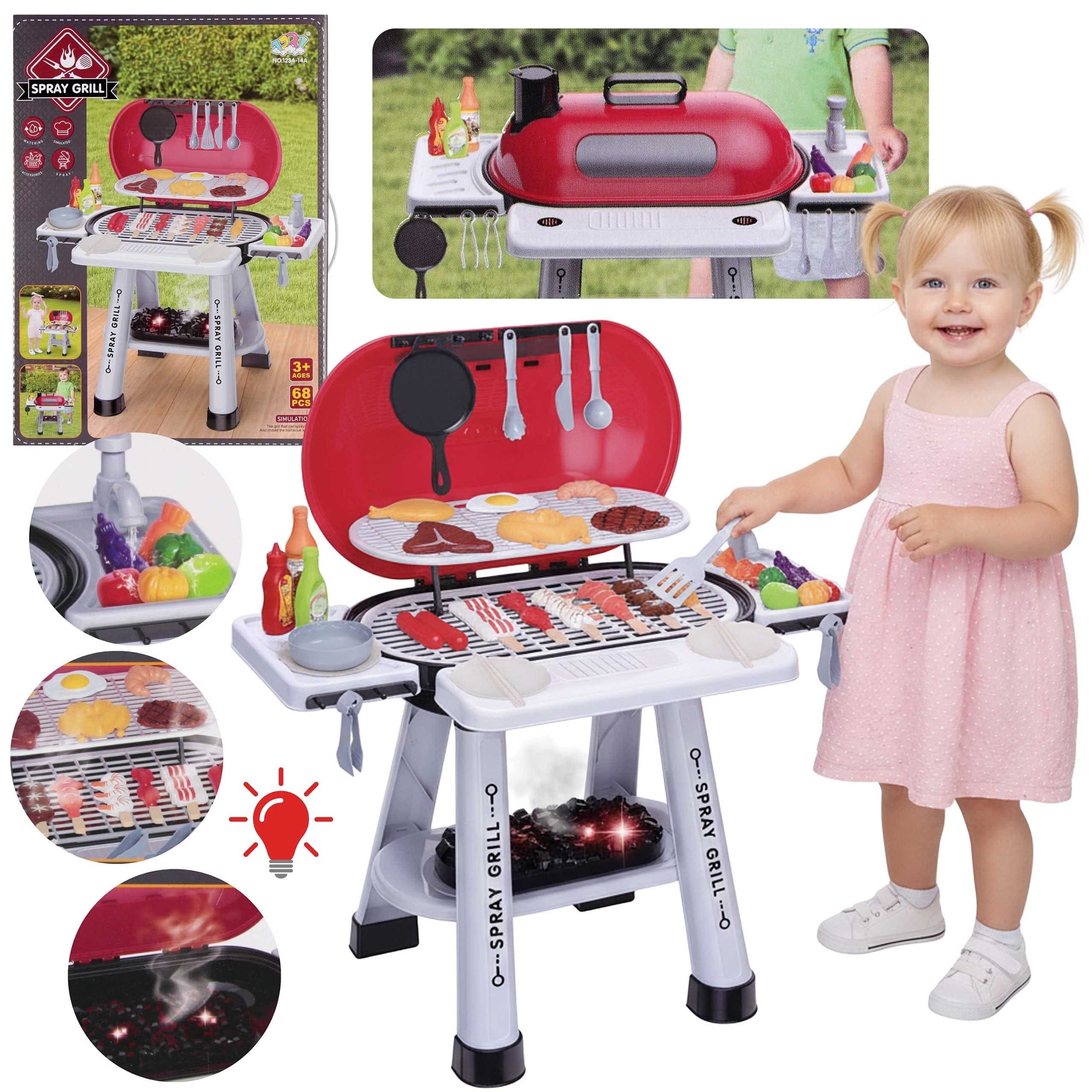 MEGA CREATIVE Spielküche Kinder Grill mit Deckel + Zubehör - Bild 2