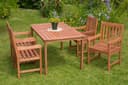 MERXX Garten-Essgruppe Santos 5-tlg. Beige Eukalyptus Bild 2