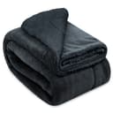 Beautissu Alina Sherpa Wohndecke Anthrazit Kuscheldecke Bild 2