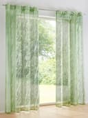 HEINE HOME Gardine Grün Transparent Ösen 140x145cm Bild 2