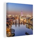 OneMillionCanvasses® Leinwandbild Berlin Dämmerung Leinwand auf Holzrahmen Bild 2