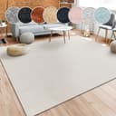 PACO HOME Teppich Porto 890 Beige Kurzflor Uni Bild 2