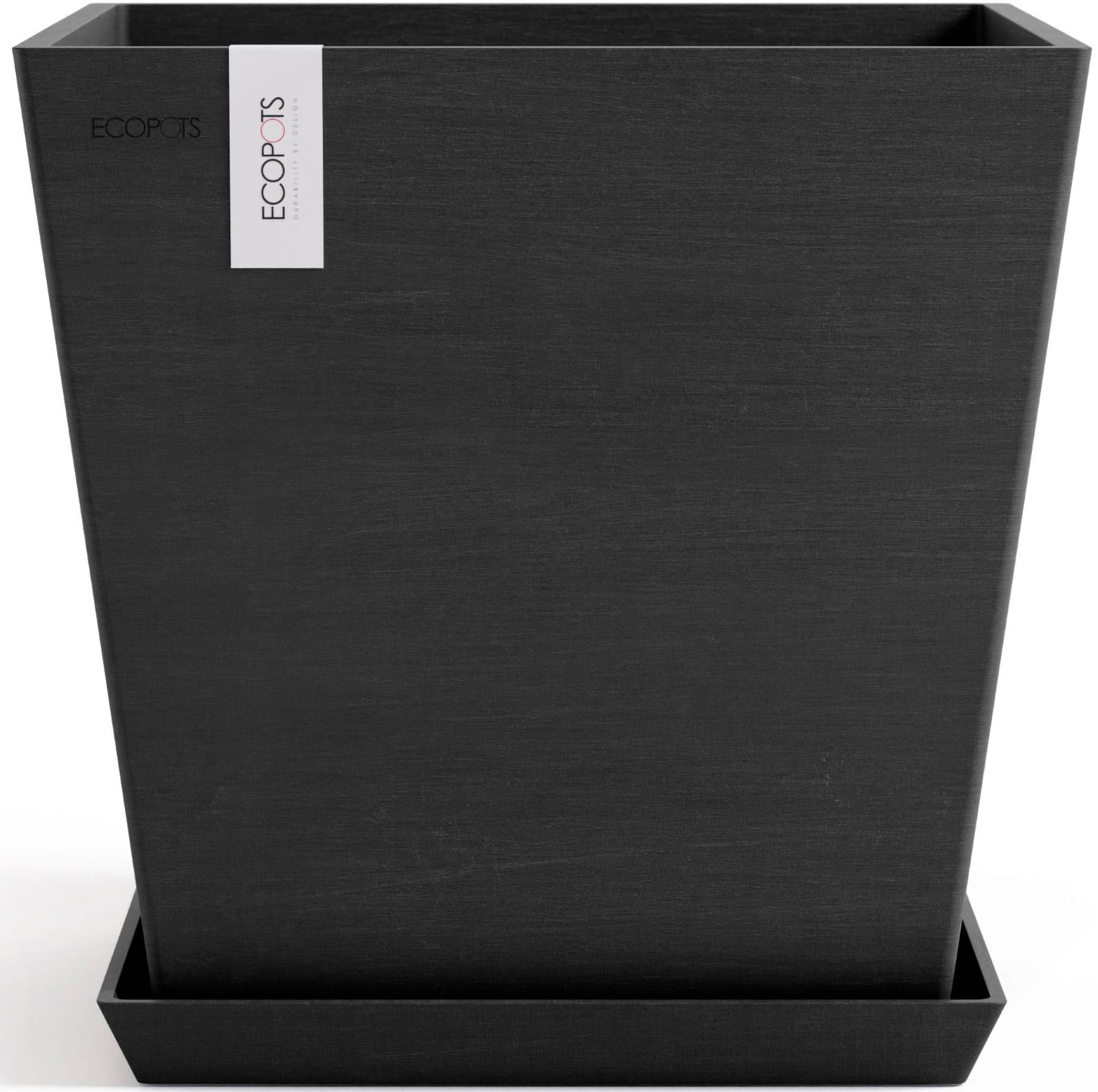 ECOPOTS Blumentopf Rotterdam 35 Dunkelgrau mit Wassersystem - Bild 2