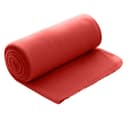 wometo Wohndecke Polar-Fleece Rot mit Kettel-Einfassung & Anti-Pilling Bild 2