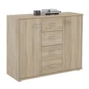 CARO-Möbel Highboard JAMIE Sonoma Eiche 4 Schubladen 2 Türen Bild 2