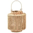 Viana Boho Windlicht Laterne Bast Metall Ø19cm Bild 2