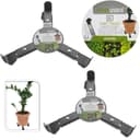 Progarden Pflanzenroller 2er Set Metall Grau 360° Rollen bis 50 kg Bild 2