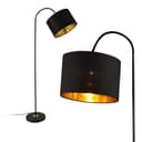 lux.pro Stehlampe Toledo Schwarz Schwenkbar Metall Bild 2