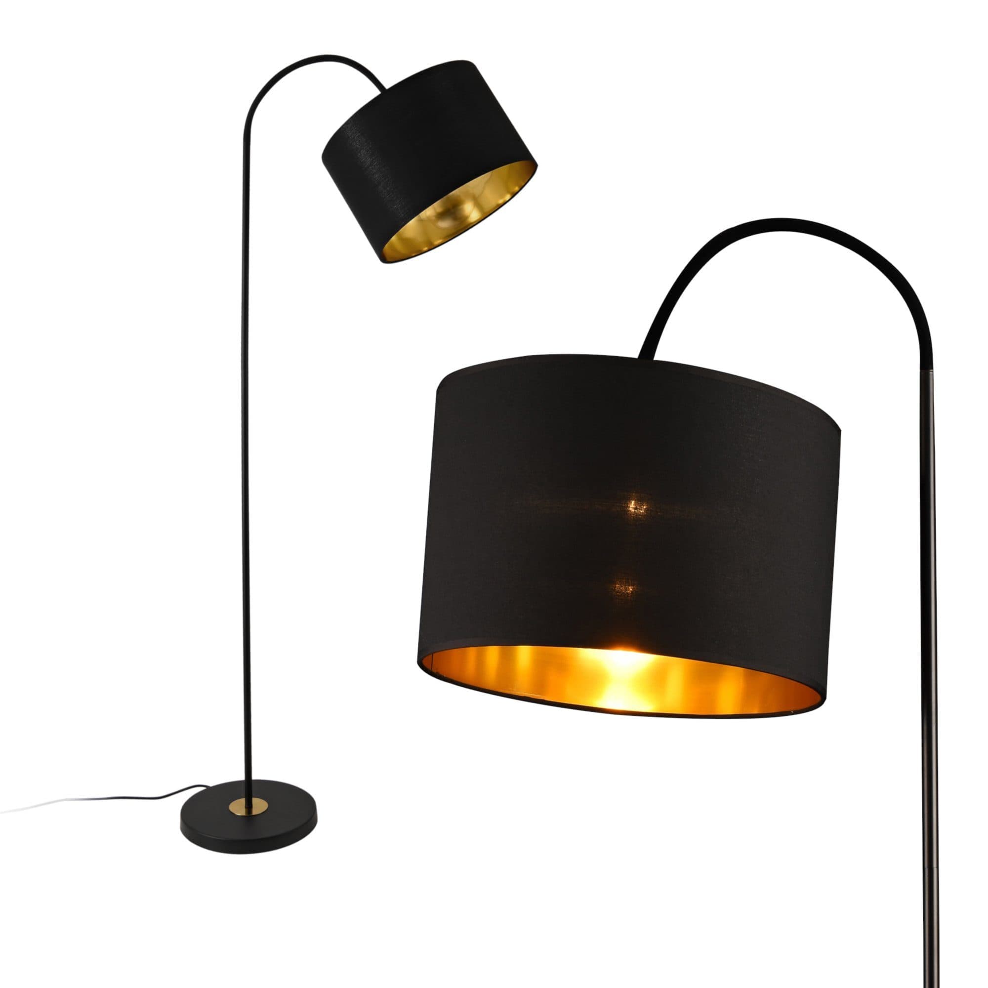 lux.pro Stehlampe Toledo Schwarz Schwenkbar Metall - Bild 2