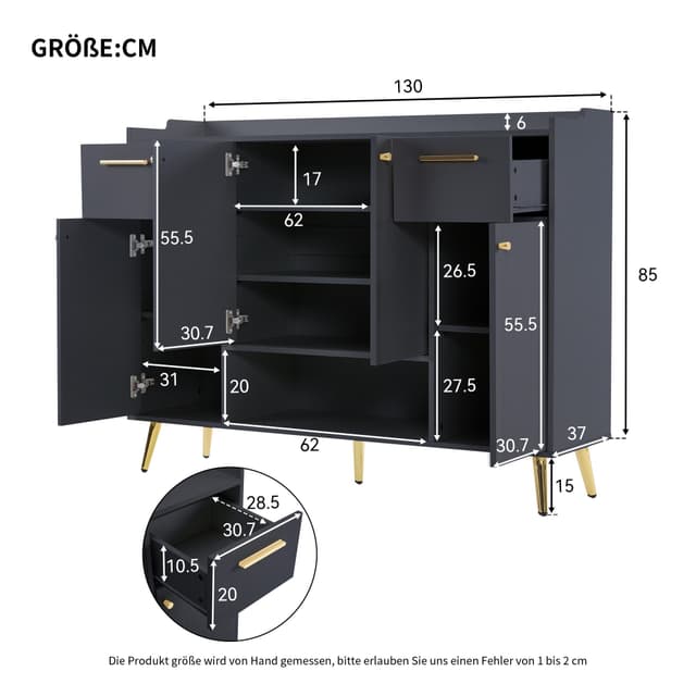 Ulife Schuhkommode Schuhschrank Holz