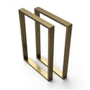 sossai® Tischgestell Stahl Tischkufen 50-70cm x 72cm in Gold Bild 2