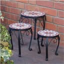 Kamelio Blumenhocker 3er Set Mosaik Metall Bild 2