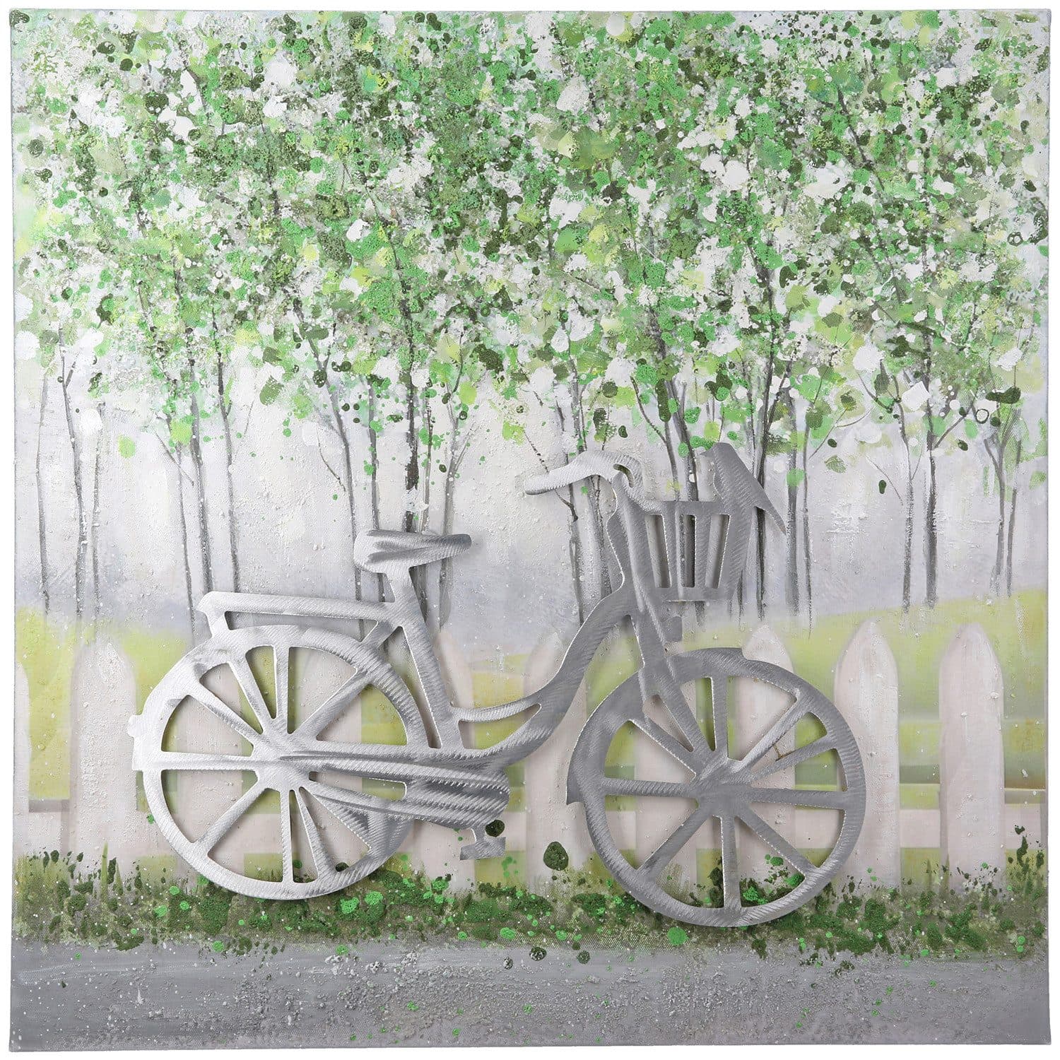 GILDE Leinwandbild Fahrradmotiv Grün - Bild 2