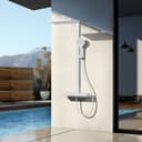 EMKE Duschsystem Thermostat mit Regendusche und Glas Ablage Bild 2