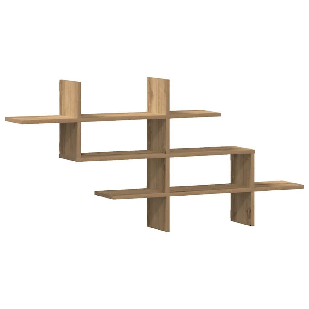 vidaXL Wandregal Artisan-Eiche Modernes Holzregal - Bild 2