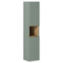 Lomadox Hochschrank NEWPORT-56-GREEN mit Regaleinsatz, Schilfgrün und Eiche Bild 2