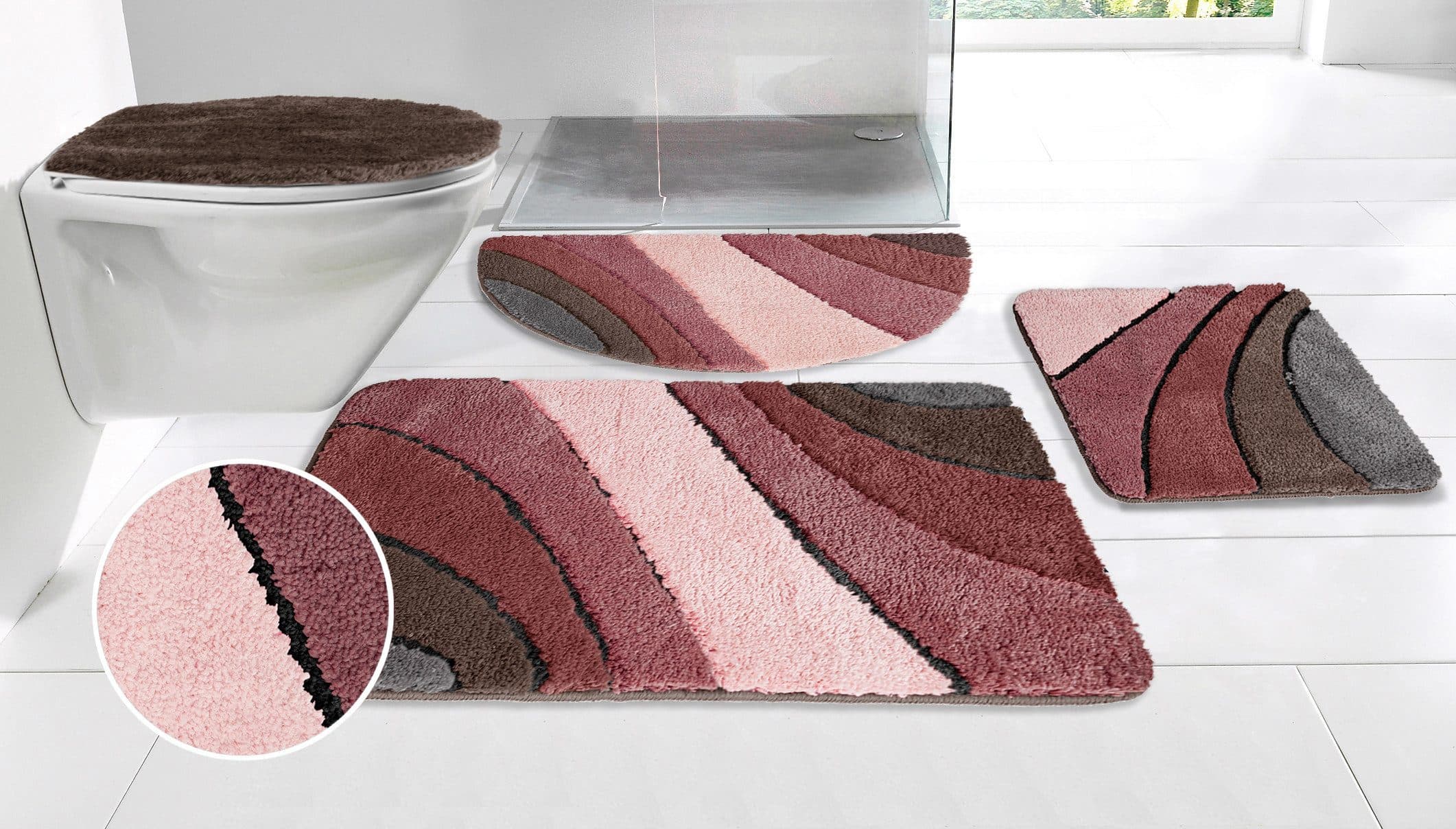 My Home Badematte Josie Wellen-Motiv Polyester - Bild 2