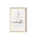 JUSTGOODMOOD Namaste Poster Premium Baumwolle ohne Rahmen Bild 2