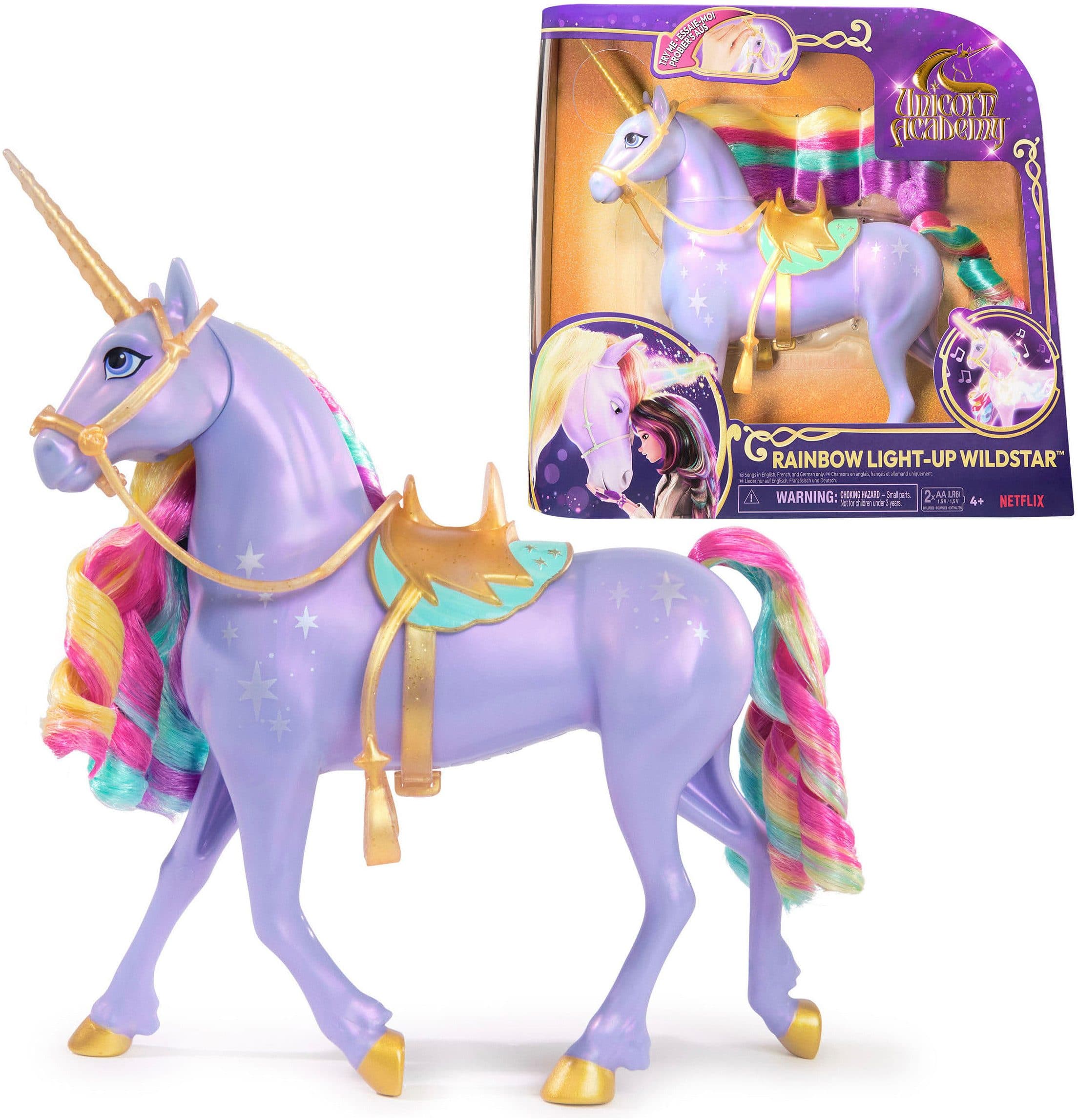 Spin Master Unicorn Academy Interactive Rainbow Light-Up Wildstar Spielfigur - Bild 2