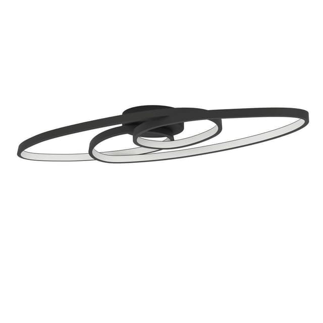 EGLO GIANELLA Deckenleuchte: Dimmbare LED-Lampe in Schwarz & Weiß