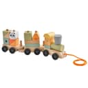 KOMFOTTEU Spielzeugeisenbahn-Set mit Lokomotive & Holzklötzen Bild 2