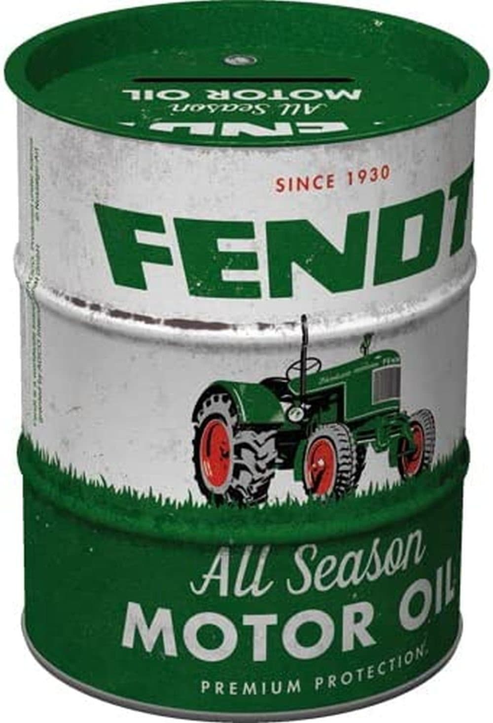Nostalgic-Art Spardose Ölfass Fendt All Season Motor Oil
