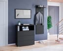 OTTO HOME Garderoben-Set PARIS TOKYO Schwarz mit Spiegel Bild 2