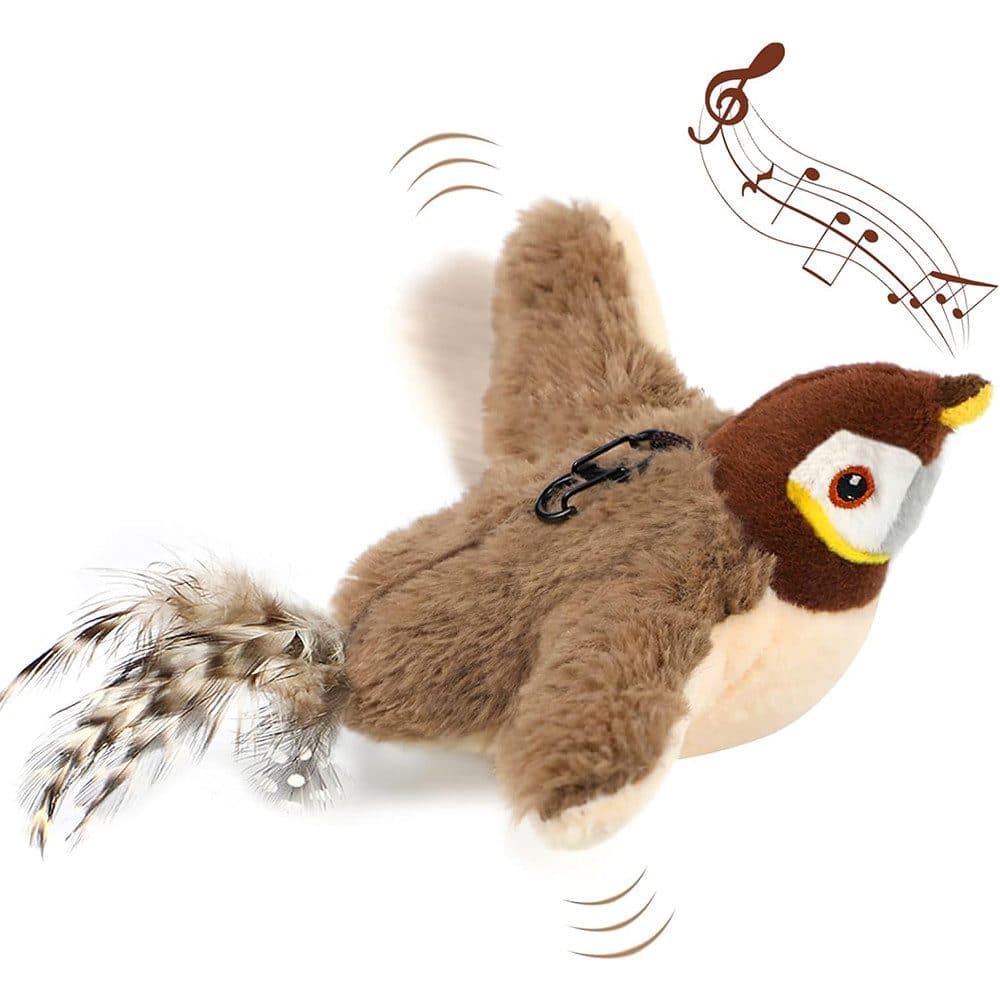 TUWENA Interaktives Katzenspielzeug Vogel mit Katzenminze Elektrisch - Bild 2