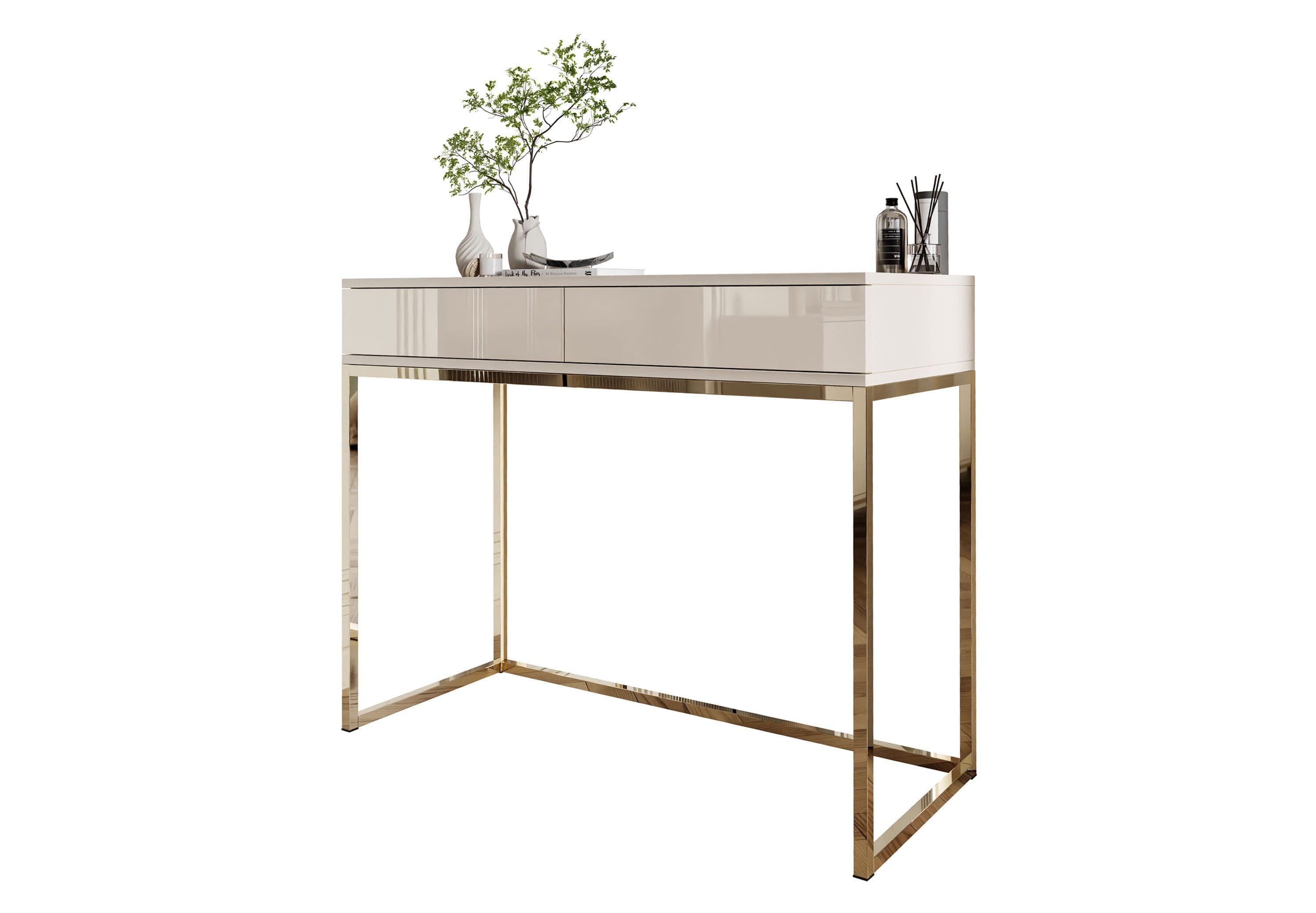 Lookway BLANCO GLAMOUR Konsole Kaschmir Gold Hochglanz - Bild 2