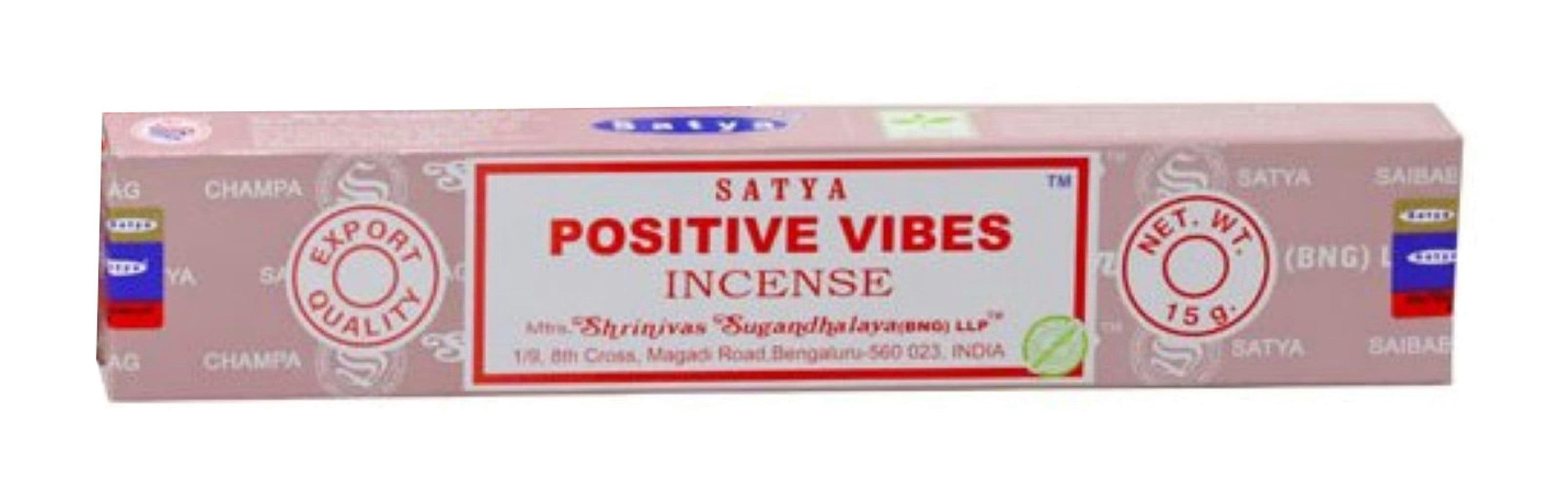 Satya Incense Räucherstäbchen Satya Sai Baba Positive Vibes 15gr