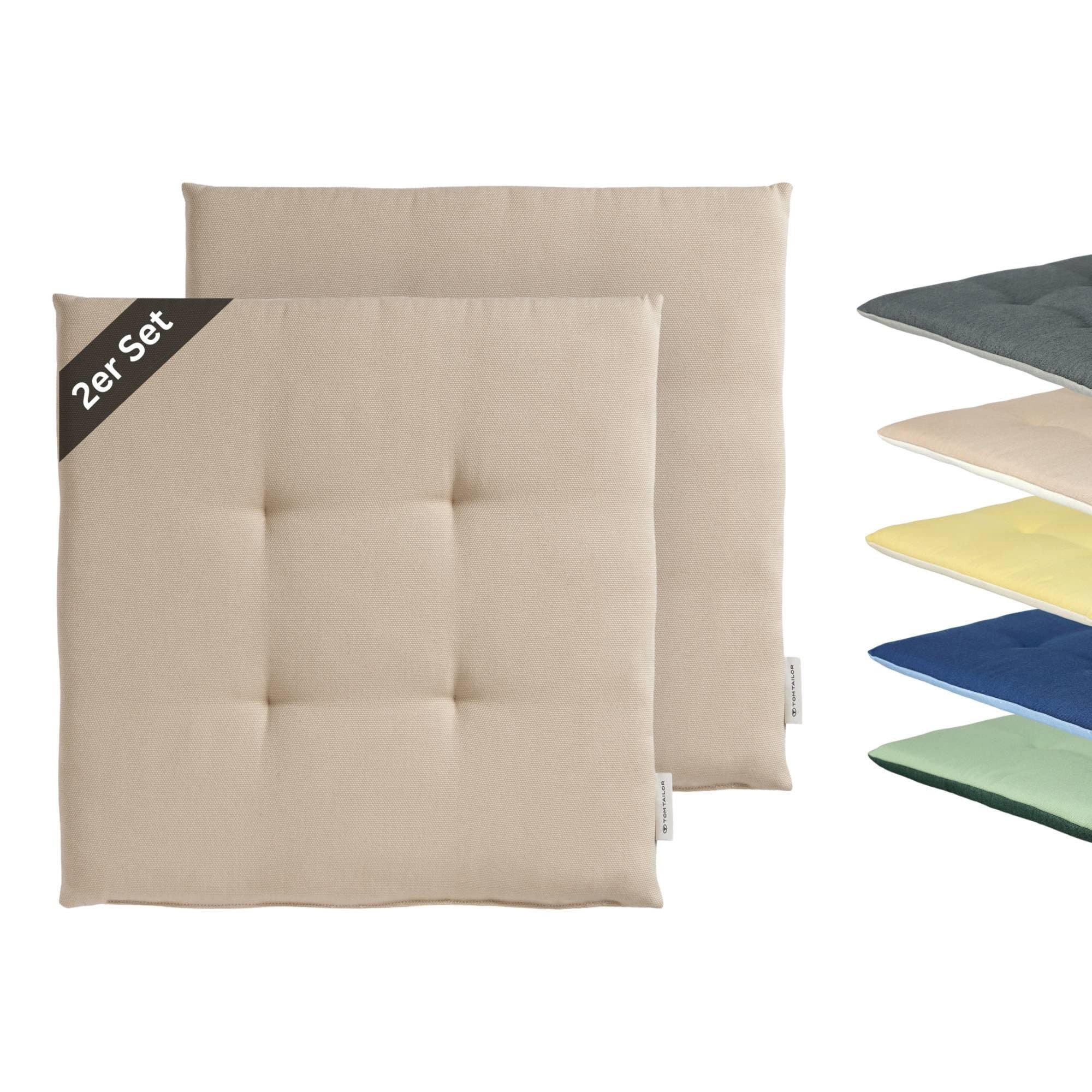 TOM TAILOR Stuhlkissen DOVE CHAIRPAD 2er Set Beige Outdoor - Bild 2