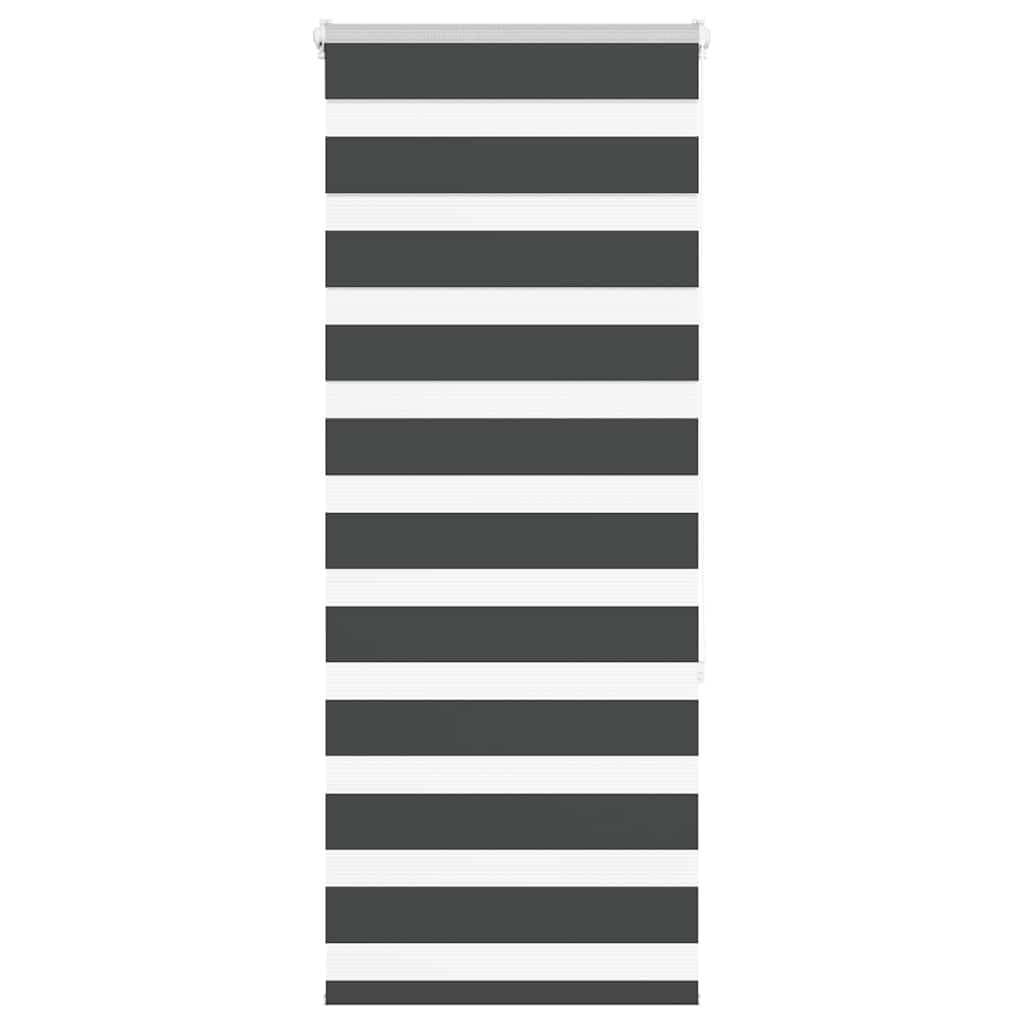 vidaXL Doppelrollo Schwarz 65x150 cm Zebra-Jalousie Polyester - Bild 2