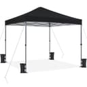 Yaheetech Faltpavillon 3x3m Schwarz Höhenverstellbar UV-Schutz Bild 2