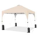 Yaheetech Faltpavillon 2,4x2,4m / 3x3m, mit 0 Seitenteilen, Pop up Pavillon Gartenpavillon mit Tragetasche, höhenverstellbar Bild 2